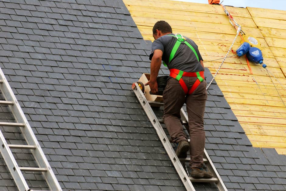 Best Roofing Pros roofer performing storm damage repair