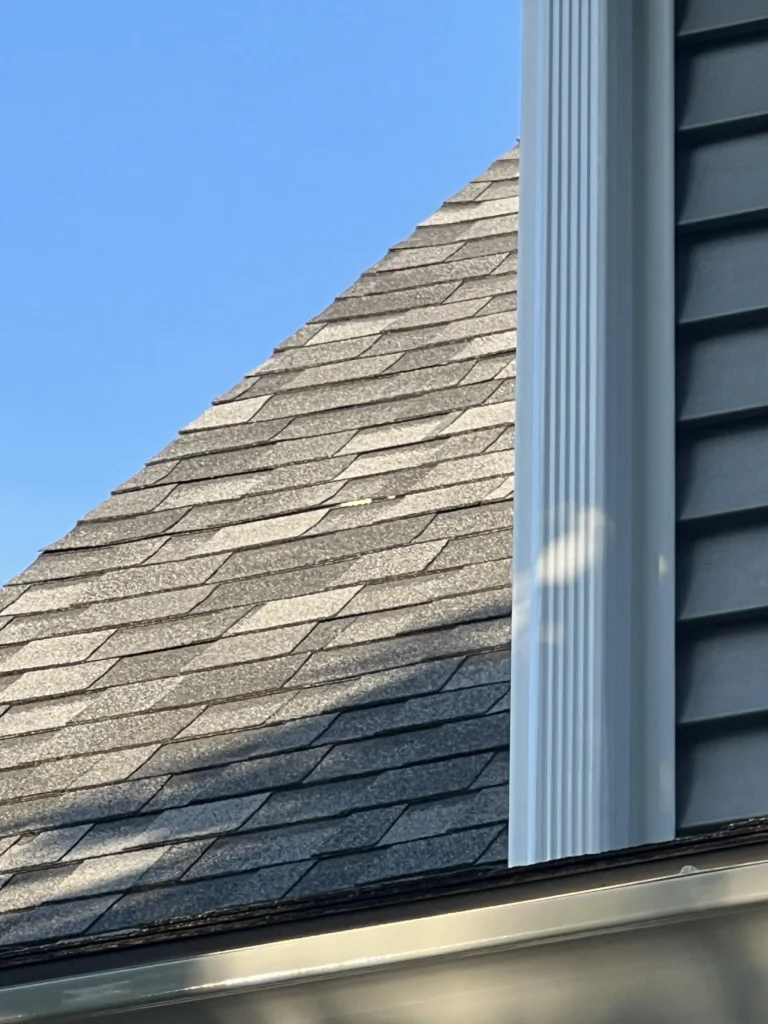 roof shingle showing storm hail damage signs